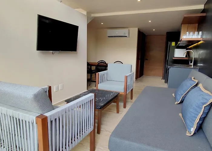 Apartahotel Modern 2 Story Loft With Rooftop Pool And Ocean Views Playa del Carmen