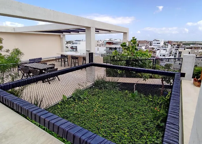 Apartahotel Modern 2 Story Loft With Rooftop Pool And Ocean Views Playa del Carmen